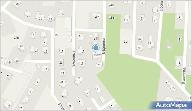 Chotomów, Bagienna, 15K, mapa Chotomów