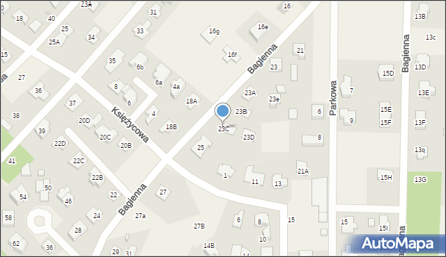 Chotomów, Bagienna, 23C, mapa Chotomów