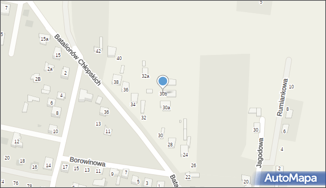 Chruszczobród, Batalionów Chłopskich, 30b, mapa Chruszczobród