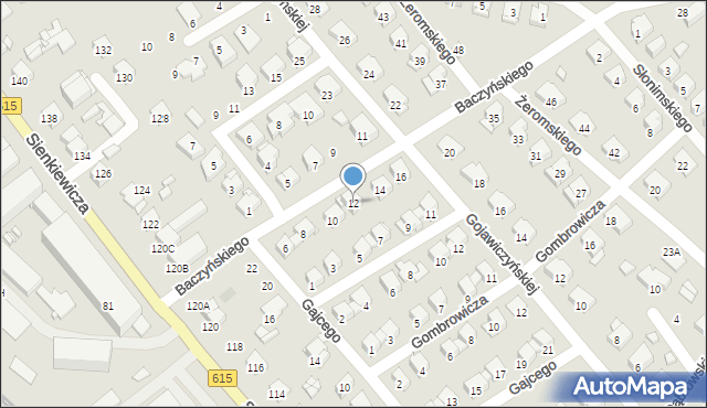 Ciechanów, Baczyńskiego Krzysztofa Kamila, 12, mapa Ciechanów
