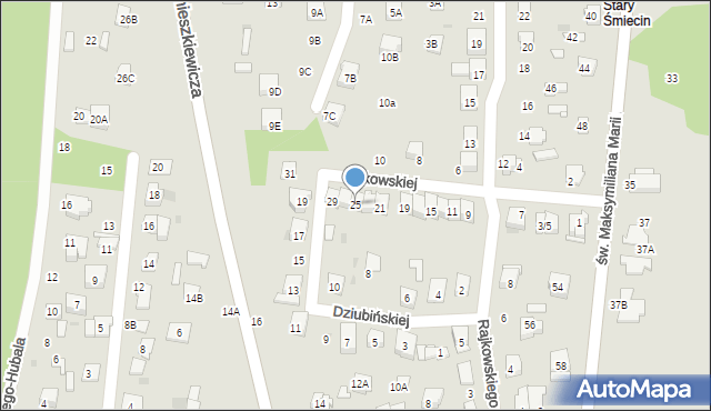 Ciechanów, Bąkowskiej Aleksandry, 25, mapa Ciechanów