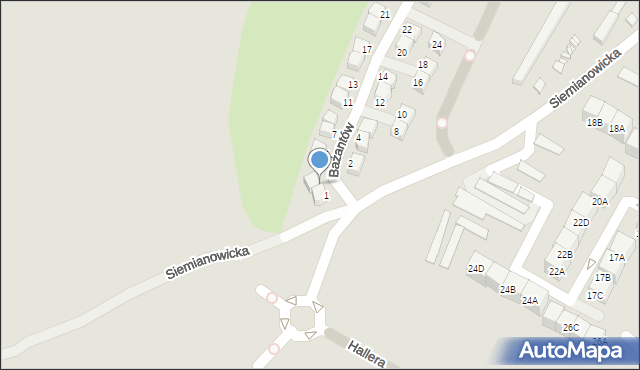 Czeladź, Bażantów, 3, mapa Czeladź