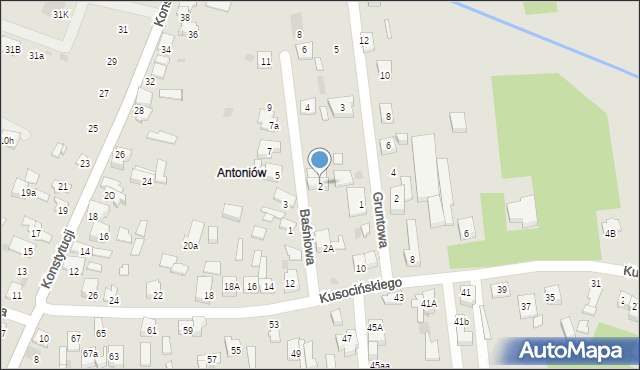 Dąbrowa Górnicza, Baśniowa, 2, mapa Dąbrowa Górnicza