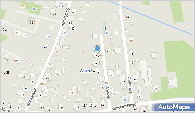 Dąbrowa Górnicza, Baśniowa, 7a, mapa Dąbrowa Górnicza