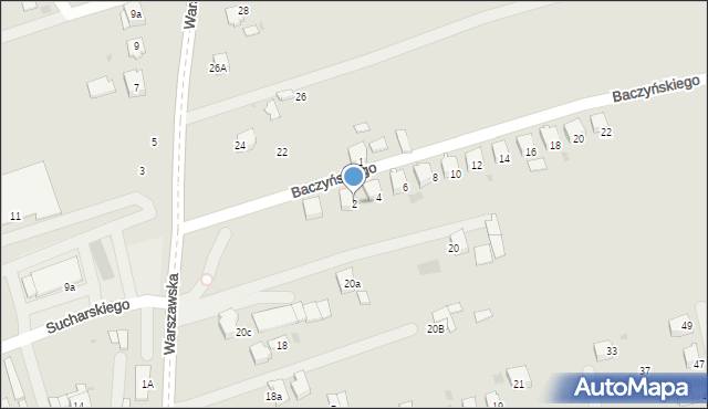 Dąbrowa Tarnowska, Baczyńskiego Krzysztofa Kamila, 2, mapa Dąbrowa Tarnowska
