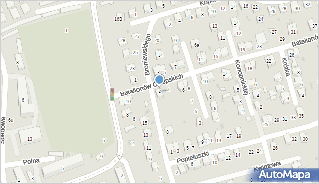Dąbrowa Tarnowska, Batalionów Chłopskich, 2, mapa Dąbrowa Tarnowska