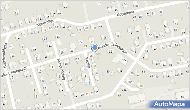 Dąbrowa Tarnowska, Batalionów Chłopskich, 28, mapa Dąbrowa Tarnowska