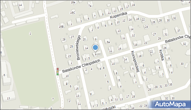 Dąbrowa Tarnowska, Batalionów Chłopskich, 7, mapa Dąbrowa Tarnowska