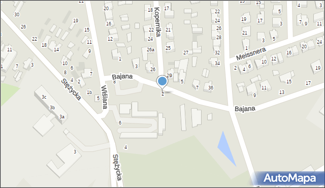 Dęblin, Bajana Jerzego, 2, mapa Dęblin