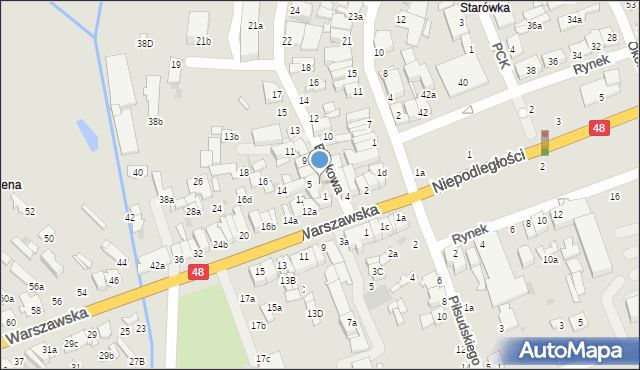 Dęblin, Bankowa, 3-5, mapa Dęblin