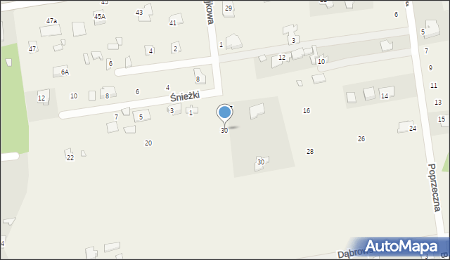 Długa Szlachecka, Bajkowa, 30, mapa Długa Szlachecka