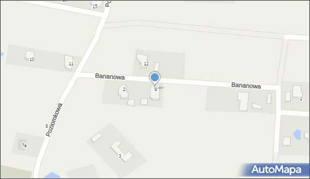 Dobra, Bananowa, 4, mapa Dobra