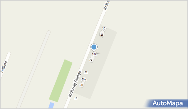 Domaniew, Baśniowa, 24A, mapa Domaniew
