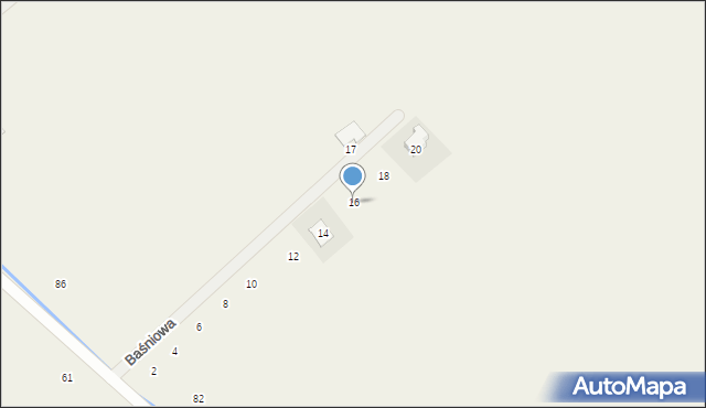 Dopiewiec, Baśniowa, 16, mapa Dopiewiec
