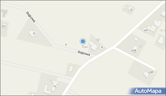 Dragacz, Bajkowa, 1a, mapa Dragacz