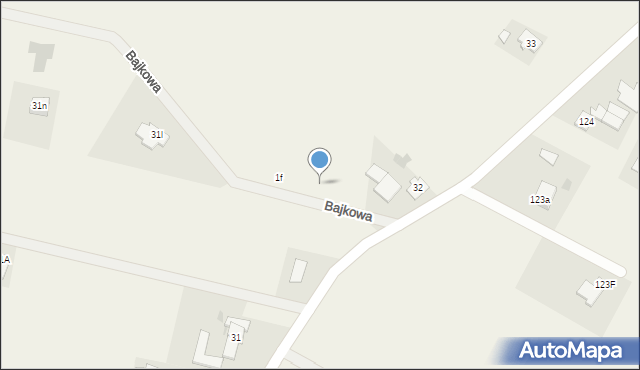 Dragacz, Bajkowa, 1b, mapa Dragacz