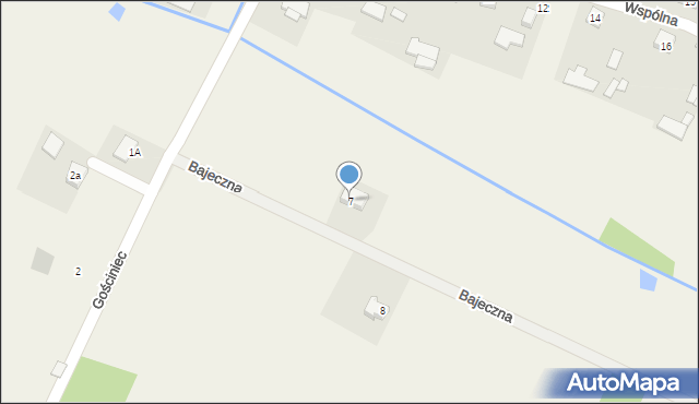 Drochów Dolny, Bajeczna, 7, mapa Drochów Dolny