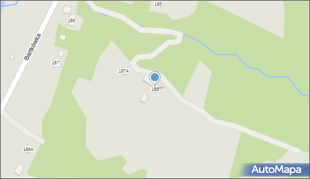 Dynów, Bartkówka, 188, mapa Dynów