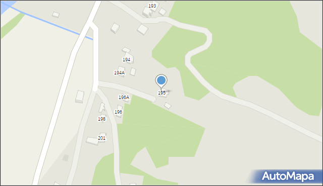 Dynów, Bartkówka, 195, mapa Dynów