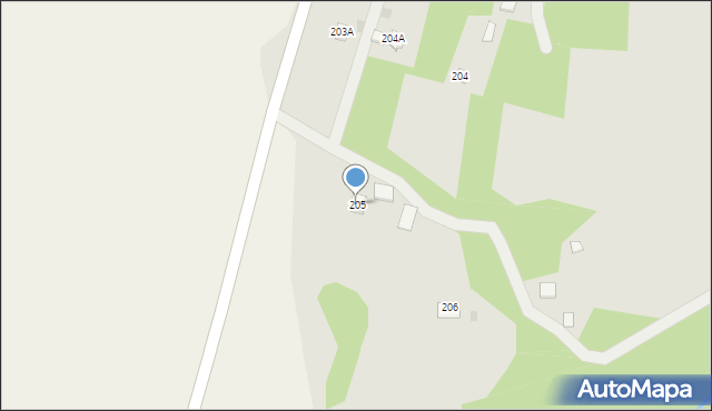 Dynów, Bartkówka, 205, mapa Dynów
