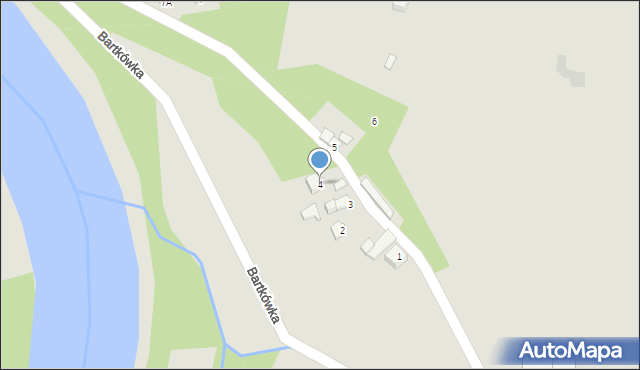 Dynów, Bartkówka, 4, mapa Dynów