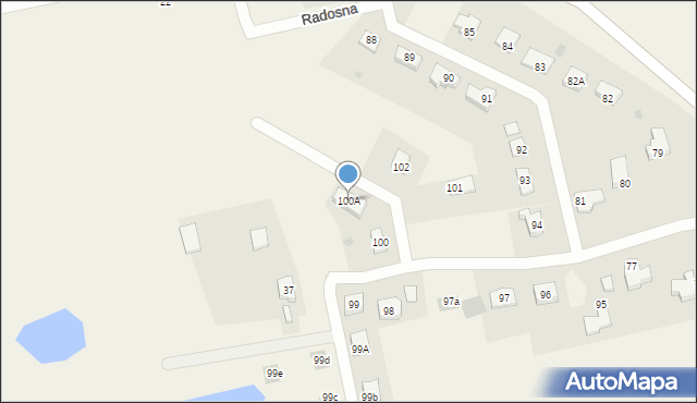 Dywity, Barczewskiego Walentego, ks., 100A, mapa Dywity