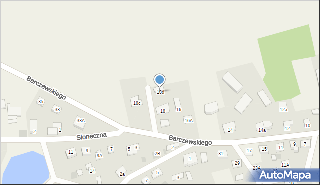 Dywity, Barczewskiego Walentego, ks., 18d, mapa Dywity