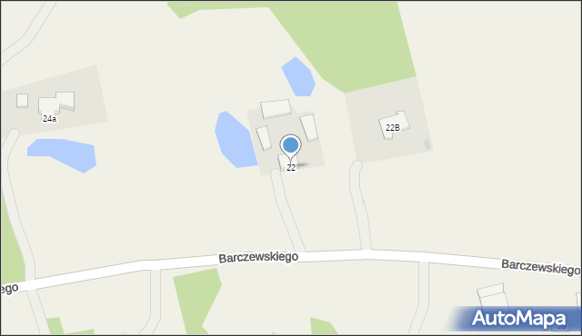 Dywity, Barczewskiego Walentego, ks., 22, mapa Dywity