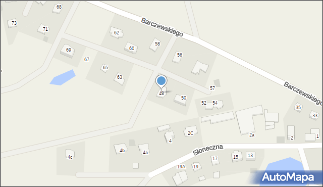 Dywity, Barczewskiego Walentego, ks., 48, mapa Dywity