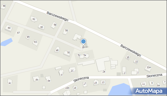 Dywity, Barczewskiego Walentego, ks., 57, mapa Dywity
