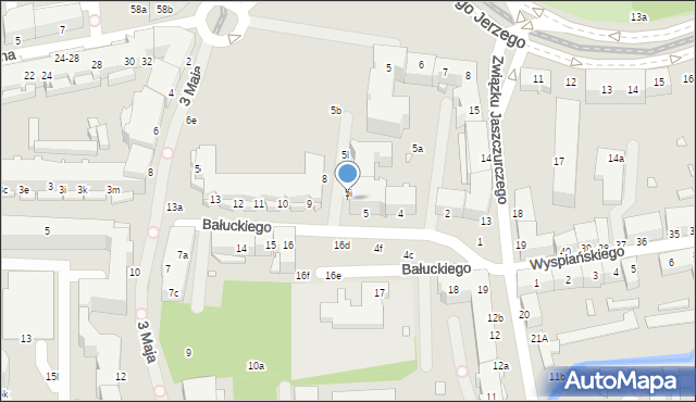 Elbląg, Bałuckiego Michała, 5j, mapa Elbląga