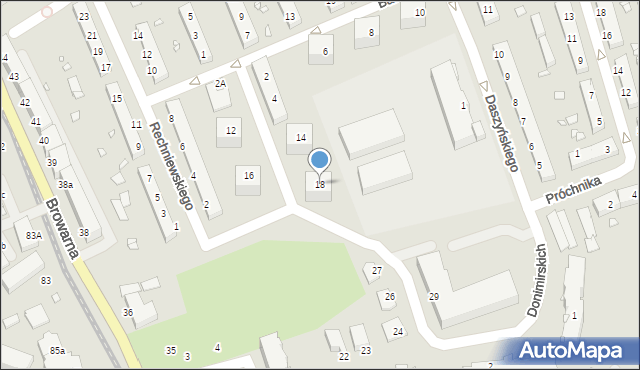 Elbląg, Barona Henryka, 18, mapa Elbląga