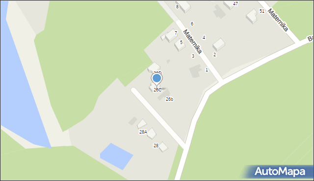 Ełk, Baranki, 26C, mapa Ełku