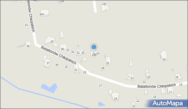 Gdańsk, Batalionów Chłopskich, 28a, mapa Gdańska