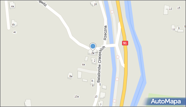 Gdańsk, Batalionów Chłopskich, 2a, mapa Gdańska