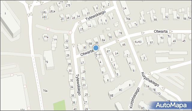 Gdańsk, Bacewicz Grażyny, 2, mapa Gdańska