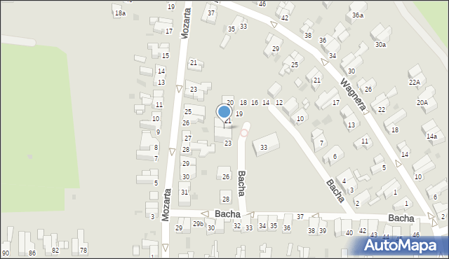 Gdańsk, Bacha Jana Sebastiana, 22, mapa Gdańska