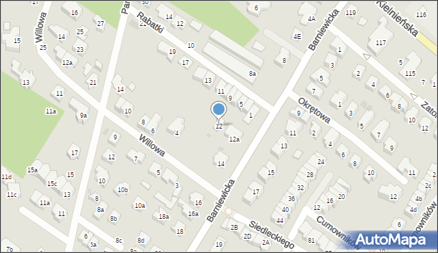 Gdańsk, Barniewicka, 12, mapa Gdańska