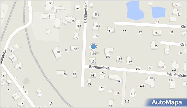 Gdańsk, Barniewicka, 189, mapa Gdańska