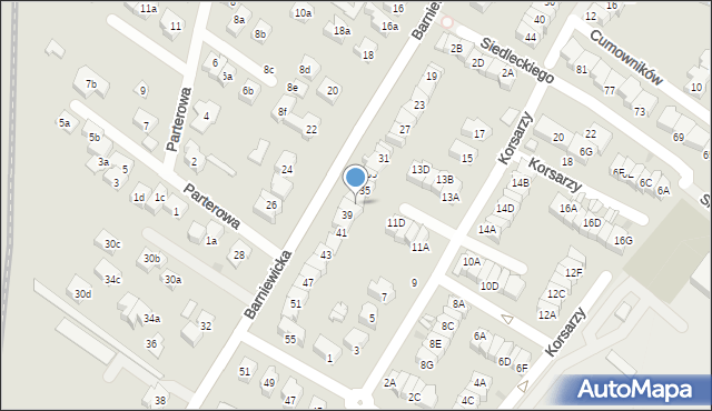 Gdańsk, Barniewicka, 37, mapa Gdańska