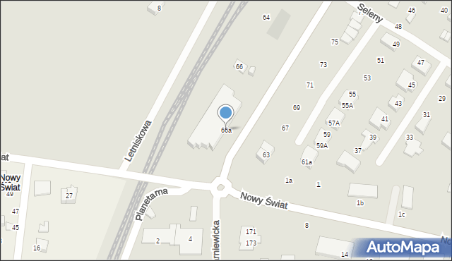 Gdańsk, Barniewicka, 66a, mapa Gdańska