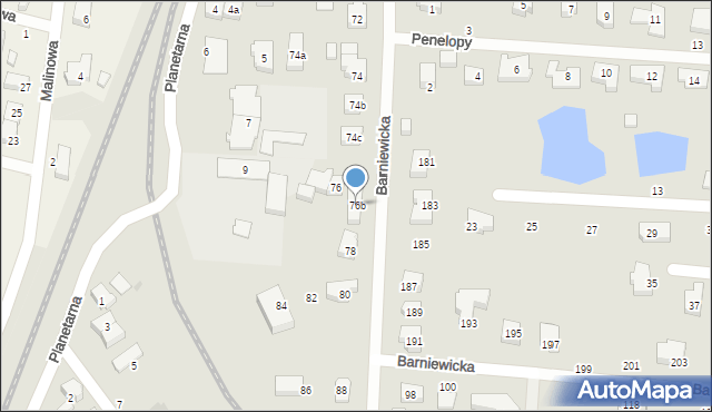 Gdańsk, Barniewicka, 76b, mapa Gdańska