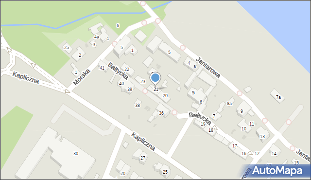 Gdańsk, Bałtycka, 21, mapa Gdańska