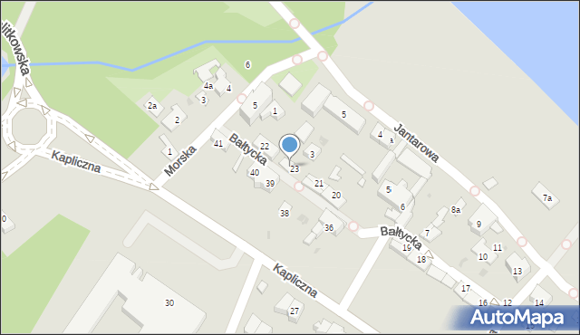 Gdańsk, Bałtycka, 24, mapa Gdańska