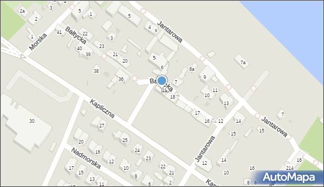 Gdańsk, Bałtycka, 28, mapa Gdańska