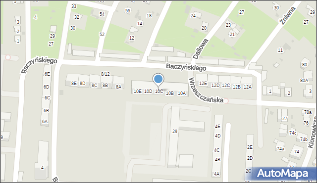 Gdańsk, Baczyńskiego Krzysztofa Kamila, 10C, mapa Gdańska