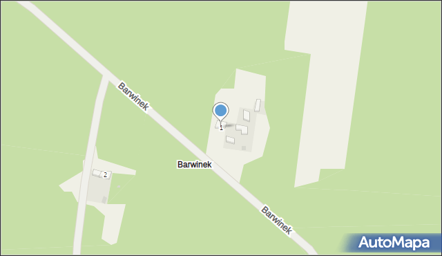 Gembartówka, Barwinek, 1, mapa Gembartówka