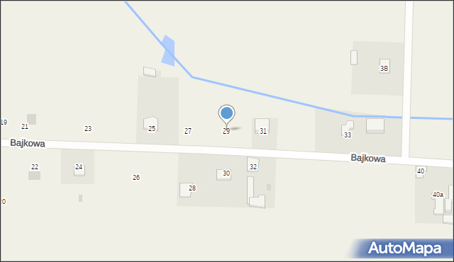 Głosków, Bajkowa, 29, mapa Głosków