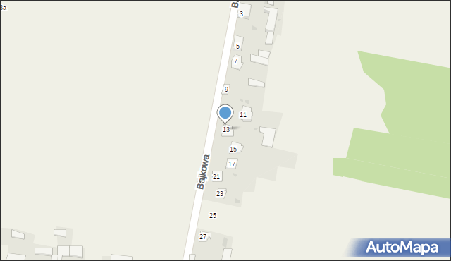 Gołąbek, Bajkowa, 13, mapa Gołąbek