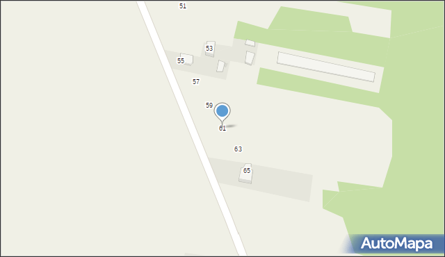 Gołąbek, Bajkowa, 61, mapa Gołąbek